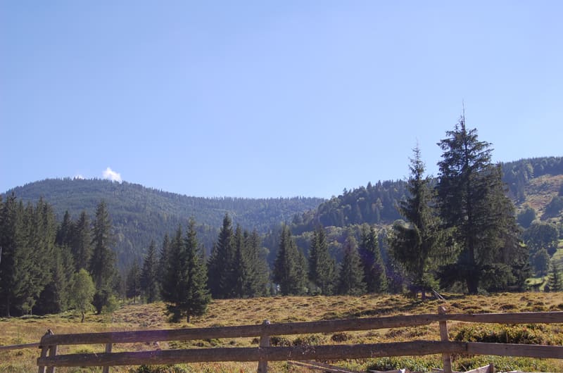 Landscape in the Apuseni Mountains, near Arieșeni